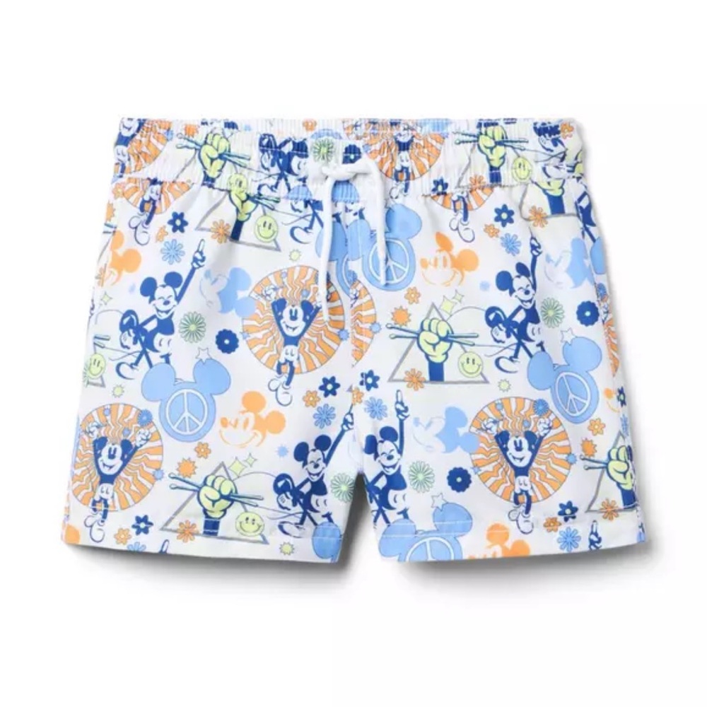 Janie And Jack Disney Mickey Mouse Swim Trunks Sz‎ 18-24 Months Summer Vacation
